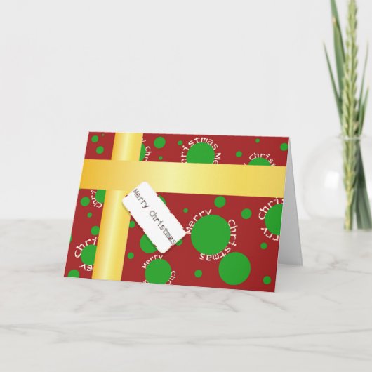 Christmaspackageグリーティングカード シーズンカード (正面)