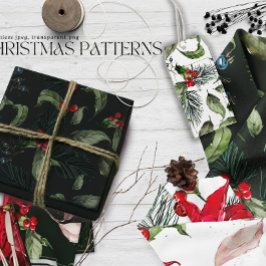 Christmass ミディアムペーパーバッグ