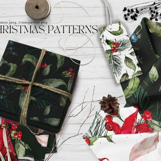 Christmass  ミディアムペーパーバッグ