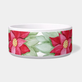 ChristmasStar Poinsettia水彩手絵を描形 ボウル