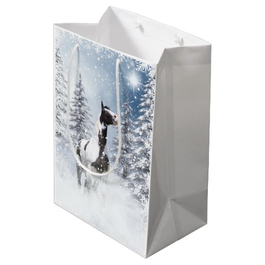 Christmassyのペンキの馬 ミディアムペーパーバッグ (裏面アングル)