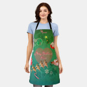 Christmassy エプロン (着用した状態)