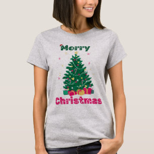 Christmast Gray Tメリーシャツ(女性用) Tシャツ
