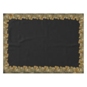 ChristmasTableclothの黒い休日のテーブルクロス テーブルクロス (正面(横))