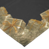 ChristmasTableclothの黒い休日のテーブルクロス テーブルクロス (アングル)