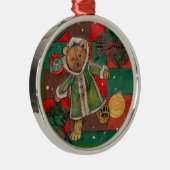 ChristmasTeddy~ツリーオーナメント メタルオーナメント (右)