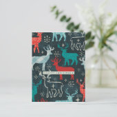 Christmastimeのメリーなトナカイ シーズンポストカード (スタンド正面)