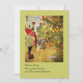 Christmastime再び小さな男の子とジュルグレン 招待状 (正面)