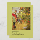 Christmastime再び小さな男の子とジュルグレン 招待状 (正面/裏面)