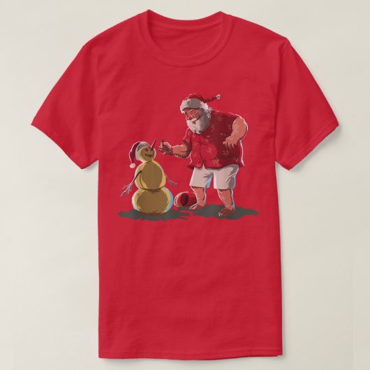 Christmastime 2021クリスマス来はSantasパーティー Tシャツ (デザイン正面)