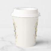 Christmastime Deer with Wreath Yellow Cream 紙コップ (右)