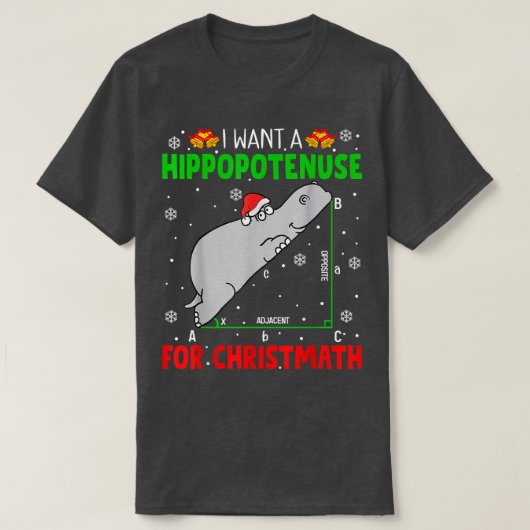 Christmath Math Christmの海馬が欲しい Tシャツ (デザイン正面)
