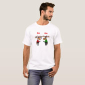 Christmooseのおもしろいでメリーな漫画 Tシャツ (正面フル)