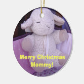 Christmsのメリーなお母さん! あなたによってが子を産むオーナメントI愛 セラミックオーナメント (左)