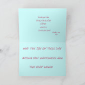 CHRISTMS シーズンカード (内部)