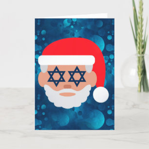 christmukkahのサンタのemoji シーズンカード
