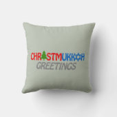 CHRISTMUKKAHの挨拶- .PNG クッション (裏面)