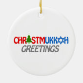 CHRISTMUKKAHの挨拶- .PNG セラミックオーナメント (裏面)