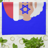 christmukkahサンタクロース絵文字 キッチンタオル (折り畳み)