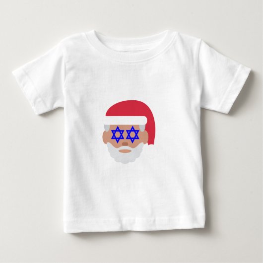 christmukkahサンタクロース絵文字 ベビーTシャツ (正面)