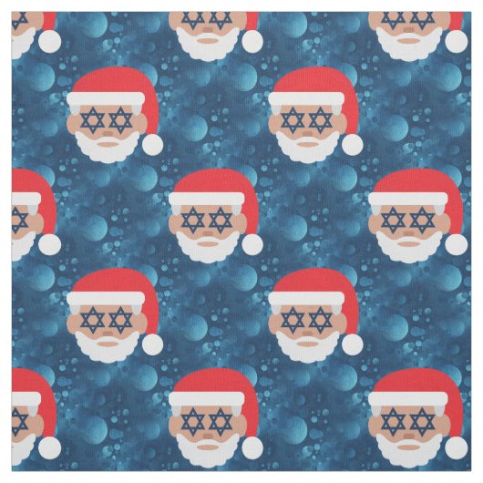 christmukkah santa emoji ファブリック (見本)