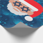 christmukkah santa emoji ラッピングペーパー (角)