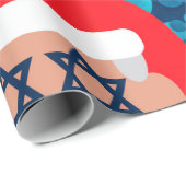 christmukkah santa emoji ラッピングペーパー (ロールコーナー)