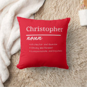 Christopher、男のパーソナライズされた子の定義 クッション (ブランケット)