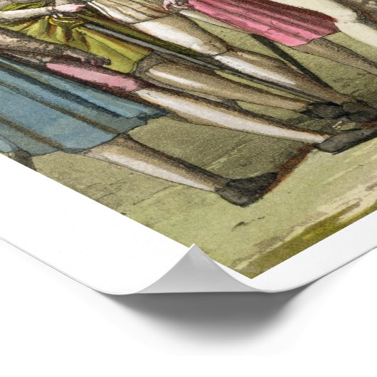 Christopher Columbus (1451-1506) with Hernando Cor ポスター (角)