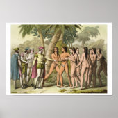 Christopher Columbus (1451-1506) with Hernando Cor ポスター (正面)