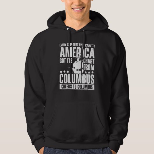 Christopher Columbus Italian American Happy Columb パーカ (正面)