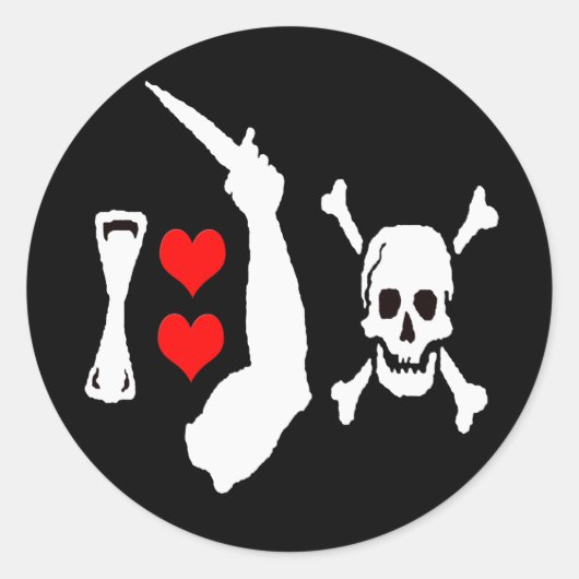 Christopher Moody -ハート ラウンドシール (正面)