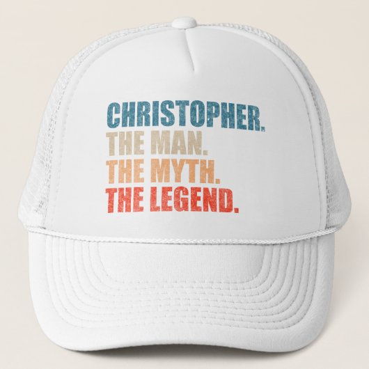 Christopher The Man The Myth The Legend キャップ (正面)