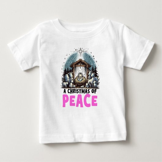 Christ's Nativity : A Christmas of Peace ベビーTシャツ (正面)
