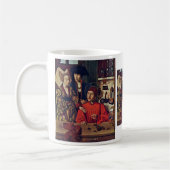 Christu著彼の金細工人の研修会のSt. Eligius、 コーヒーマグカップ (左)