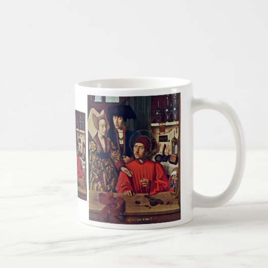 Christu著彼の金細工人の研修会のSt. Eligius、 コーヒーマグカップ (右)