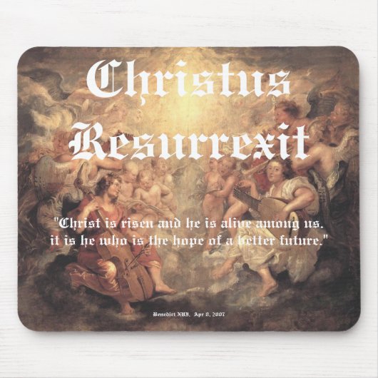 Christus Resurrexit -希望/十分にイメージ マウスパッド (正面)