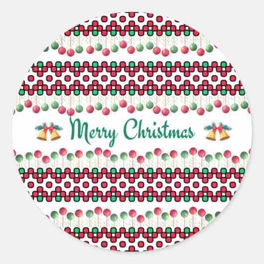 Chritmas ラウンドシール (正面)