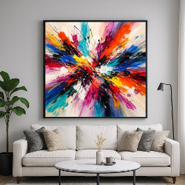 Chroma Color Burst - Abstract Art ポスター