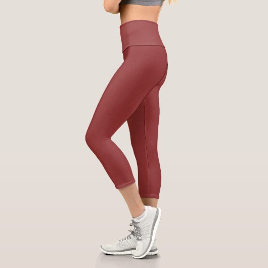 Chroma Textura - Ruby High Waisted Capri Leggings カプリレギンス (左)