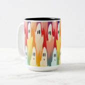 ChromaGhosts：レインボーヘアリングコレクション ツートーンマグカップ (正面左)