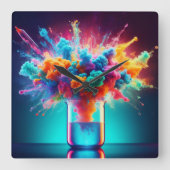 Chromatic Alchemy スクエア壁時計 (正面)