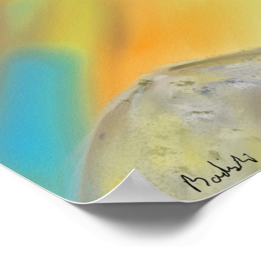 Chromatic Bearded Dragon Paint ポスター (角)