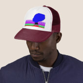 Chromatic Blue Profile – Pop Art Trucker Cap キャップ (インサイチュ)
