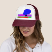 Chromatic Blue Profile – Pop Art Trucker Cap キャップ (インサイチュ)