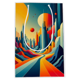 Chromatic Cityscape ミディアムペーパーバッグ