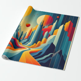 Chromatic Cityscape ラッピングペーパー