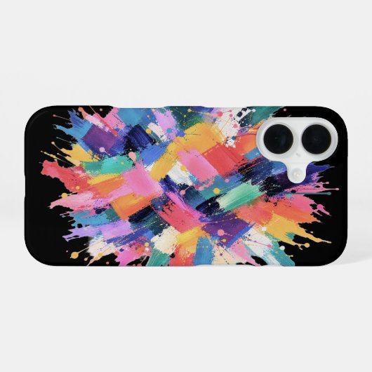 Chromatic Collision iPhone 16ケース (裏面横)