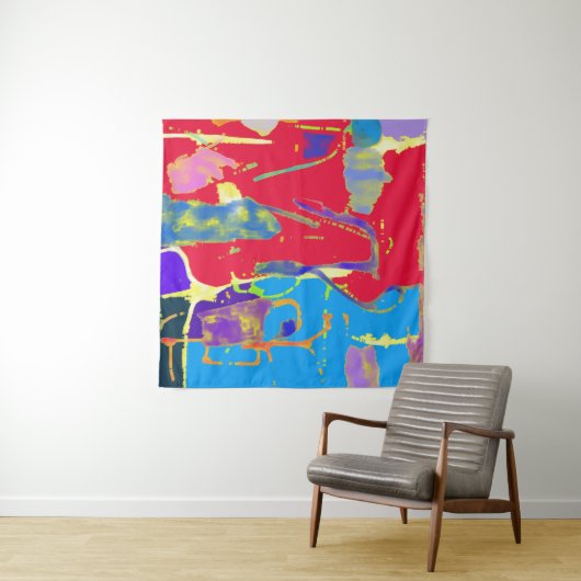 Chromatic Collision Primary Pulse タペストリー (インサイチュ(横))