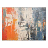 Chromatic Crossroads Abstract Digital Painting テーブルクロス (正面(横))